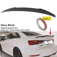 Audi A3 Lip Spoiler (B/Glass Black) 2014_2017